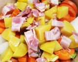 鶏肉団子　有機野菜のホワイトシチュー作り方4写真
