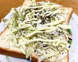 簡単に朝食☆ゆかりマヨキャベツ食パン作り方1写真