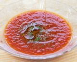 トマト丸ごと冷製スープ作り方4写真