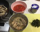 鯖缶とシメジの和風スパゲティ作り方2写真