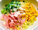 インスタントカルボナーラ風冷やしラーメン作り方3写真