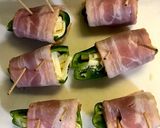 ピーマンのチーズ詰めベーコン巻き焼き作り方3写真