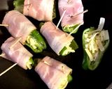 ピーマンのチーズ詰めベーコン巻き焼き作り方4写真