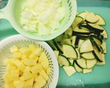 ズッキーニとチーズのこくまろポタージュ＊作り方1写真