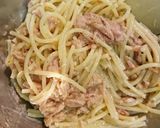 ツナとベビーリーフパスタ作り方3写真