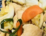 鶏肉と野菜の炒め煮●甜麺醤＆あわせ味噌味作り方4写真
