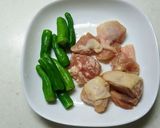 美味しいおつまみ ❕しし唐の焼き鳥作り方1写真