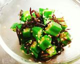 オクラの塩昆布和え☆作り方4写真
