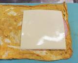 ハムチーズと大葉のくるくる卵焼き作り方2写真