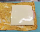 ハムチーズと大葉のくるくる卵焼き作り方2写真