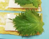 ハムチーズと大葉のくるくる卵焼き作り方4写真