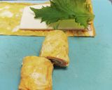 ハムチーズと大葉のくるくる卵焼き作り方5写真