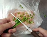 鶏はんぺんつくねのゴマ香味だれ作り方1写真