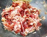 簡単！牛ニラのみょうがにんにく炒め作り方3写真
