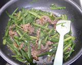 簡単！牛ニラのみょうがにんにく炒め作り方6写真