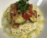 シーチキンと夏野菜の冷やし塩ラーメン☆作り方7写真