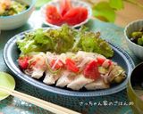 鶏ハムと野菜のマリネ⁂湯煎で簡単柔らか作り方11写真