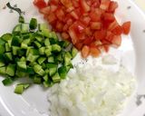 夏野菜の冷製パスタ 簡単 美味しい作り方1写真