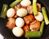 ☆フライパンで豚の角煮☆作り方7写真