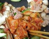 キムチ炒めで冷やし麺作り方2写真