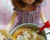 リカちゃんサイズ♡モツ鍋(味噌 豚)ꕤ*作り方7写真