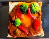 簡単な✿カレーのパングラタン作り方3写真