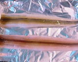 焼き穴子の押し寿司 タレとわさびで作り方2写真