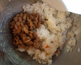 バターしょうゆピラフと納豆ご飯作り方2写真