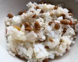 バターしょうゆピラフと納豆ご飯作り方3写真