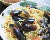 スペインのソフリトで冷凍ムール貝のパスタ作り方12写真