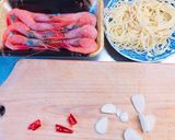 甘エビのアーリオオーリオパスタを添えて作り方1写真