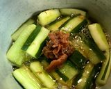 巨大きゅうりの梅煮作り方4写真