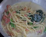 イクラとスモークサーモンのクリームパスタ作り方7写真