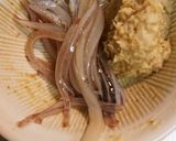 イカそうめん落花生味噌ダレを素麺で作り方3写真