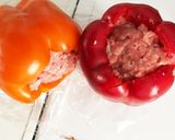超簡単パプリカ肉、ライス詰めトマトスープ作り方3写真