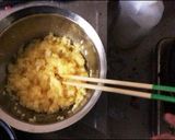 キャベツと鮭のチャーハン作り方1写真