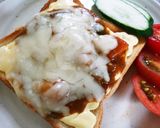 余ったカレーの救済♫カレーチーズトースト作り方4写真