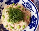 ＊枝豆と明太子のクリームパスタ＊作り方5写真