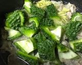 ゴーヤと豚肉の赤味噌煮作り方3写真