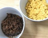 簡単!しっとり〜♫卵と豚肉のそぼろご飯♫作り方4写真