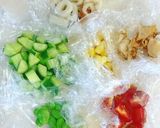 キラキラ☆宝石みたいな夏野菜のゼリー寄せ作り方1写真