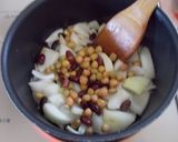 お豆とチキンのシチューオンライス♬作り方1写真