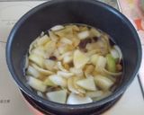 お豆とチキンのシチューオンライス♬作り方2写真