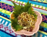おつまみシラスオリーブオイル炒め梅風味作り方4写真