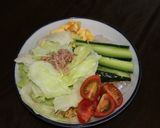 サラダ麺（塩とんこつ味）作り方6写真