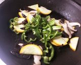夏野菜ときのこの塩胡椒炒め作り方3写真