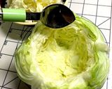 挽肉たっぷりまるごとキャベツ蒸し作り方3写真