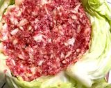 挽肉たっぷりまるごとキャベツ蒸し作り方6写真