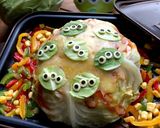 挽肉たっぷりまるごとキャベツ蒸し作り方11写真