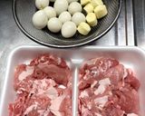 お楽しみ♪豚こまボール♪作り方1写真